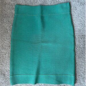 New with Tags BCBGMAXAZRIA Simone Green Bandage Skirt Size Small